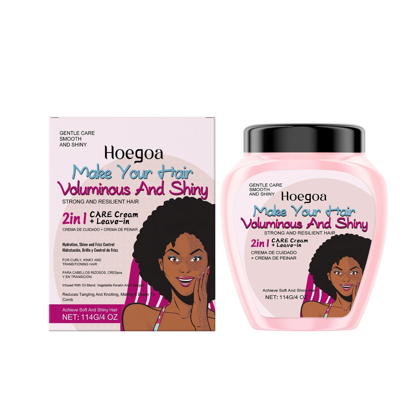 shine and softness for hair with Plant Keratin & Argan Oil