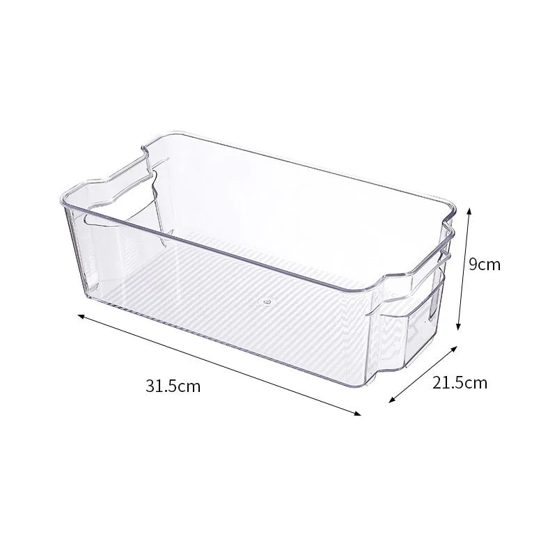 Stackable Clear Refrigerator Storage Bins