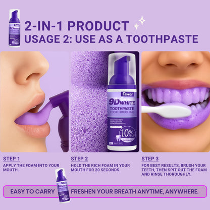 9D White Mousse Toothpaste