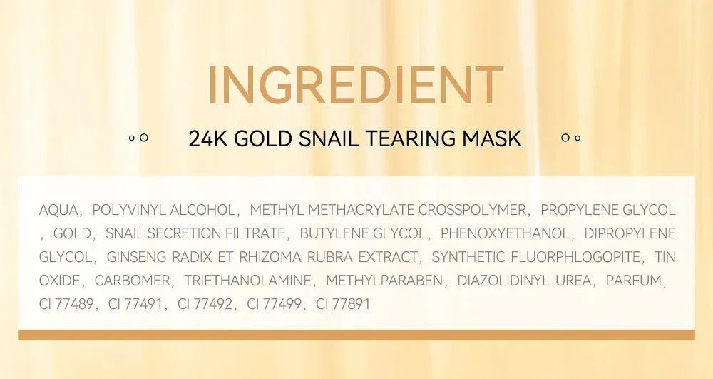 24K Gold Snail Collagen Peel-Off Mask
