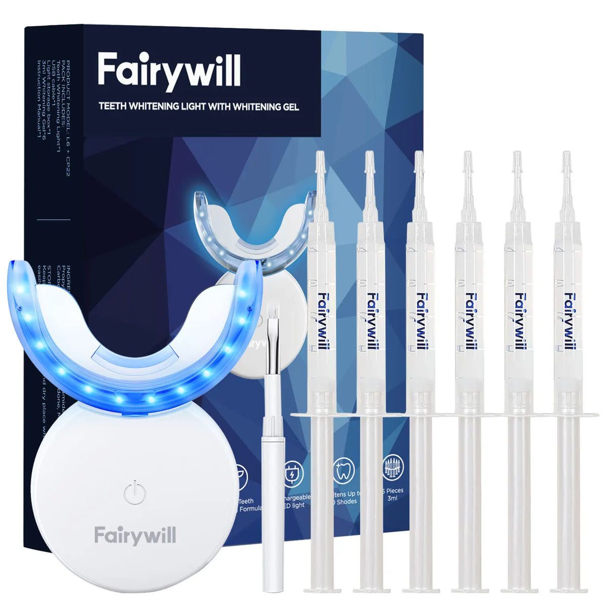 LED Teeth Whitening Kit with Whitening Gel