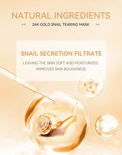 24K Gold Snail Collagen Peel-Off Mask