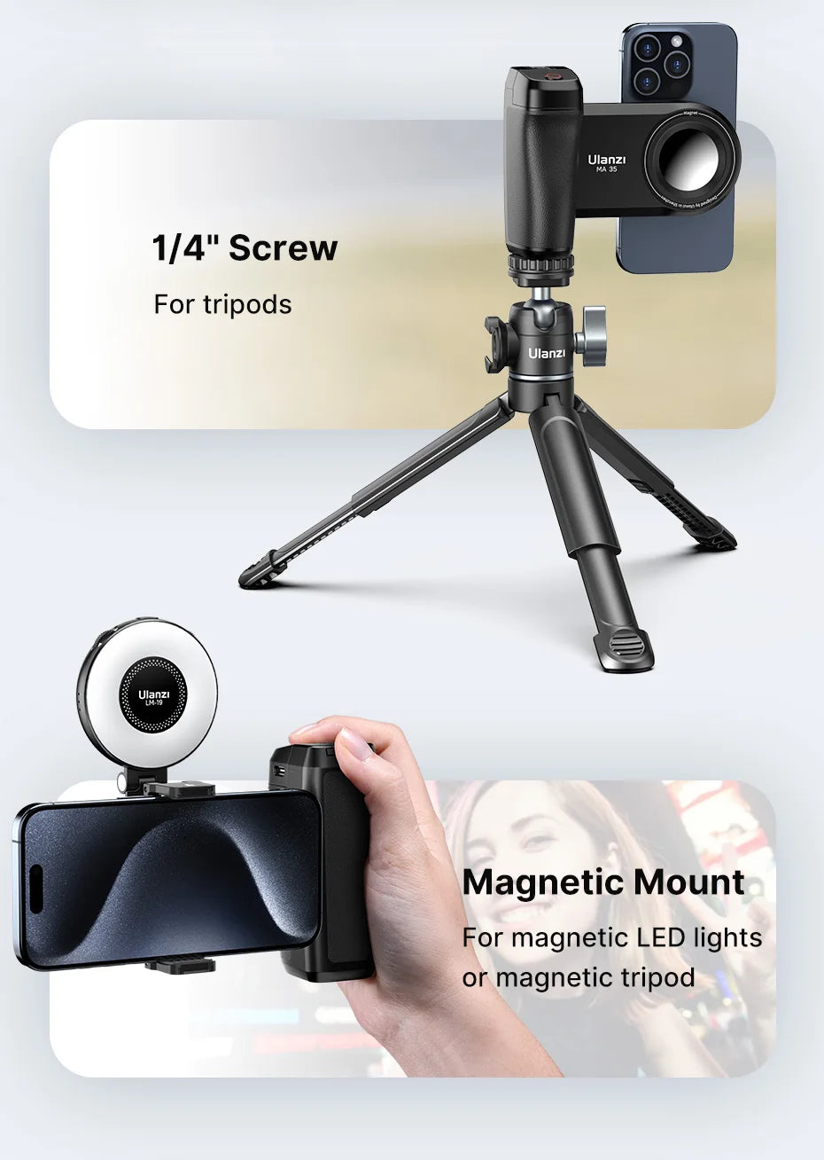 Ulanzi MA35 MagSafe Bluetooth Selfie Grip & Stabilizer