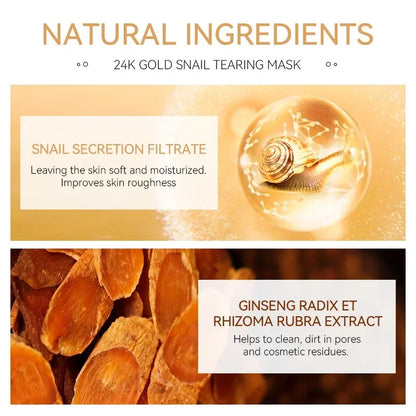 24K Gold Snail Collagen Peel-Off Mask