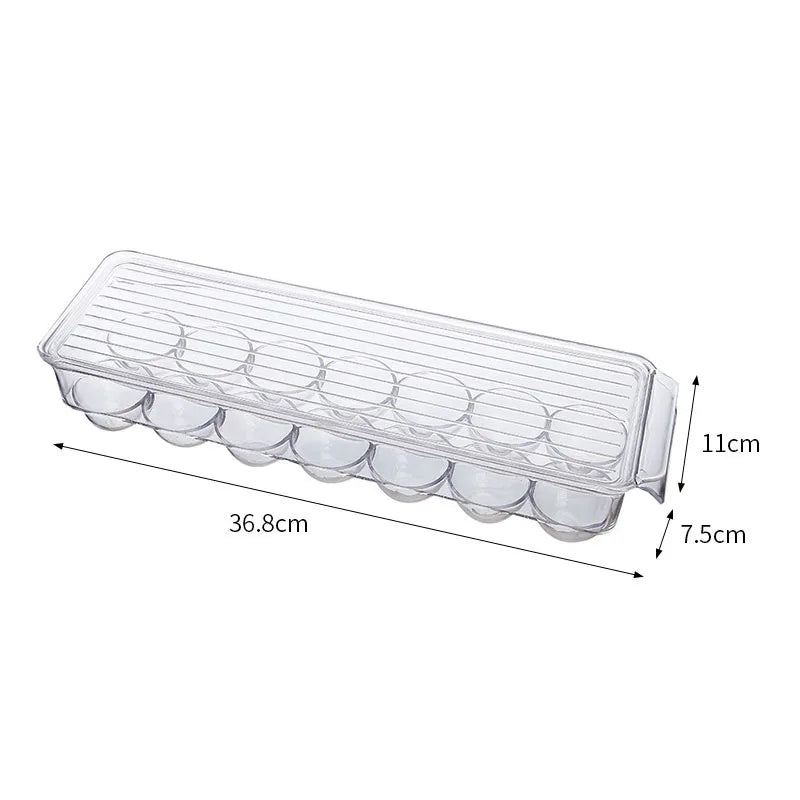 Refrigerator Storage Box  Organizer Fridge Stackable Design