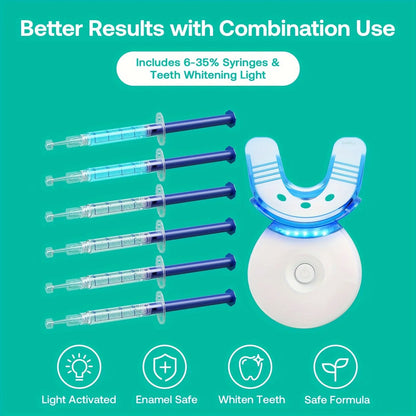 LED Teeth Whitening Kit with Whitening Gel