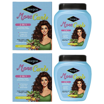 Frizz-free in minutes, conditioner for curly and dry hair.