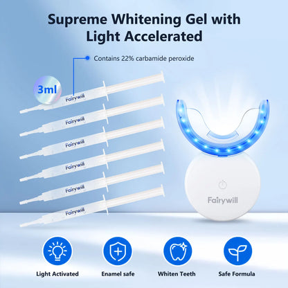 LED Teeth Whitening Kit with Whitening Gel