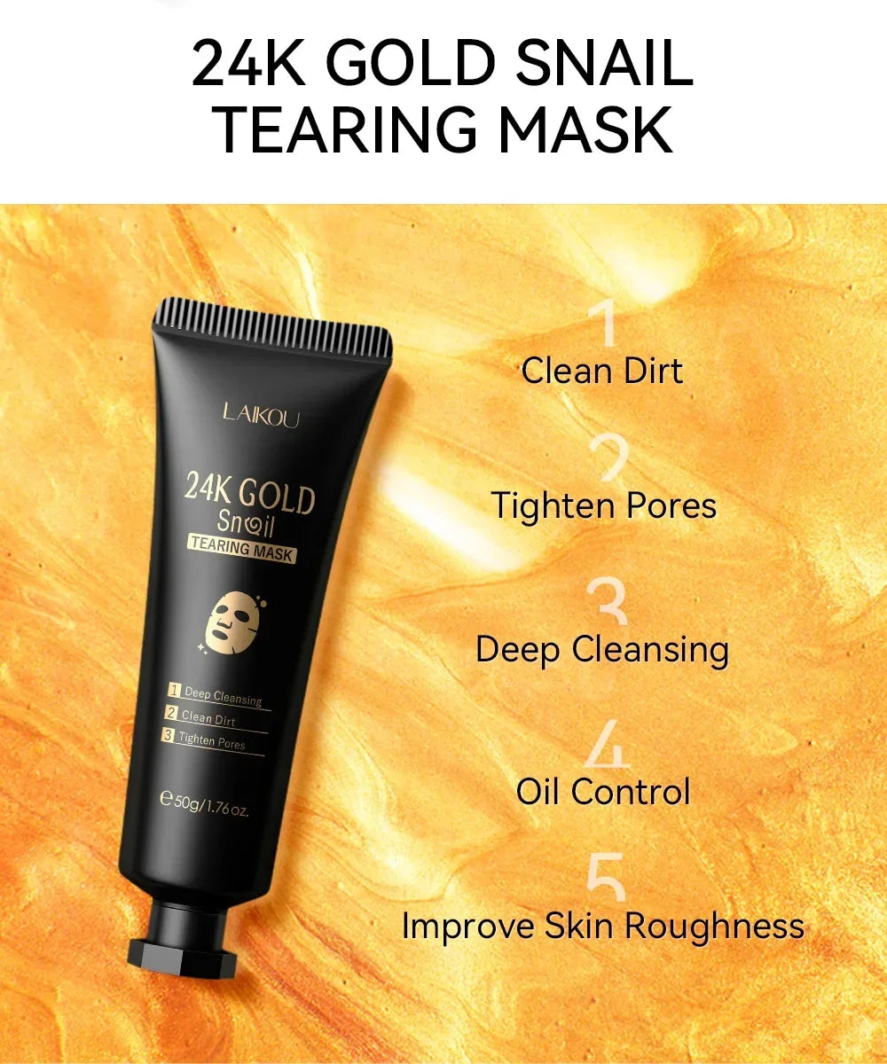 24K Gold Snail Collagen Peel-Off Mask