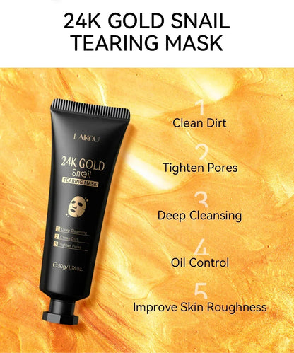 24K Gold Snail Collagen Peel-Off Mask