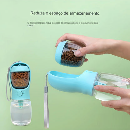 Garrafinha Portatil 3 em 1 para Pets