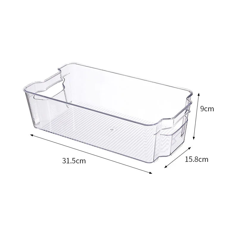 Refrigerator Storage Box  Organizer Fridge Stackable Design