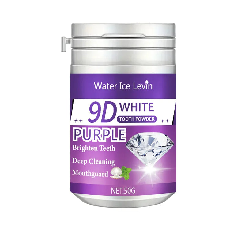 9D White Tooth Powder – Purple Brightening Teeth Whitening Formula