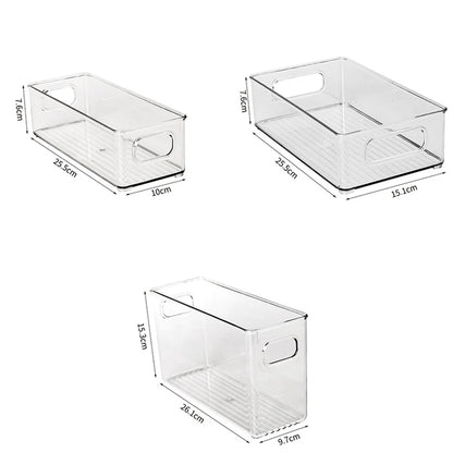 Refrigerator Storage Box  Organizer Fridge Stackable Design
