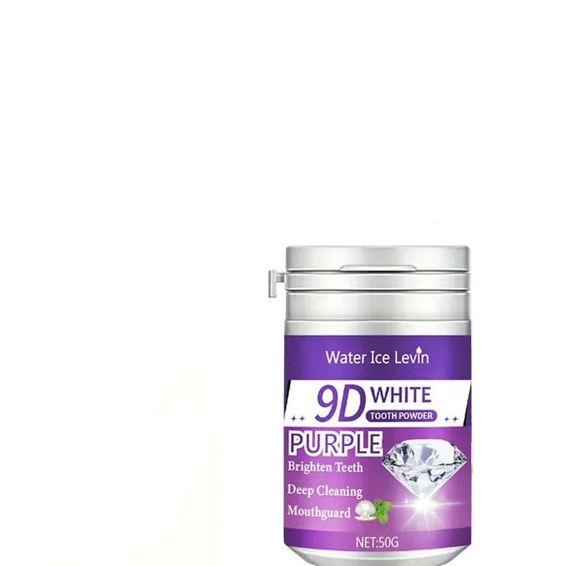 9D White Tooth Powder – Purple Brightening Teeth Whitening Formula