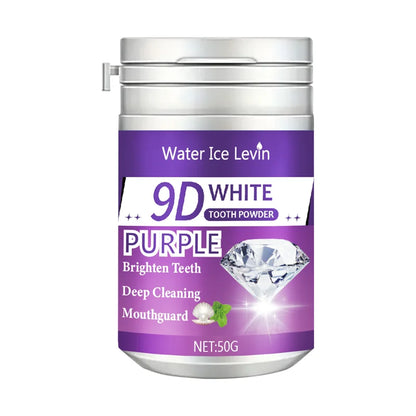 9D White Tooth Powder – Purple Brightening Teeth Whitening Formula