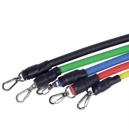 11Pcs/Set Portable TPE Tension Rope Set Anti-Break Durable Resistance Band Set Workout Bands Colorful Elastic Training Band