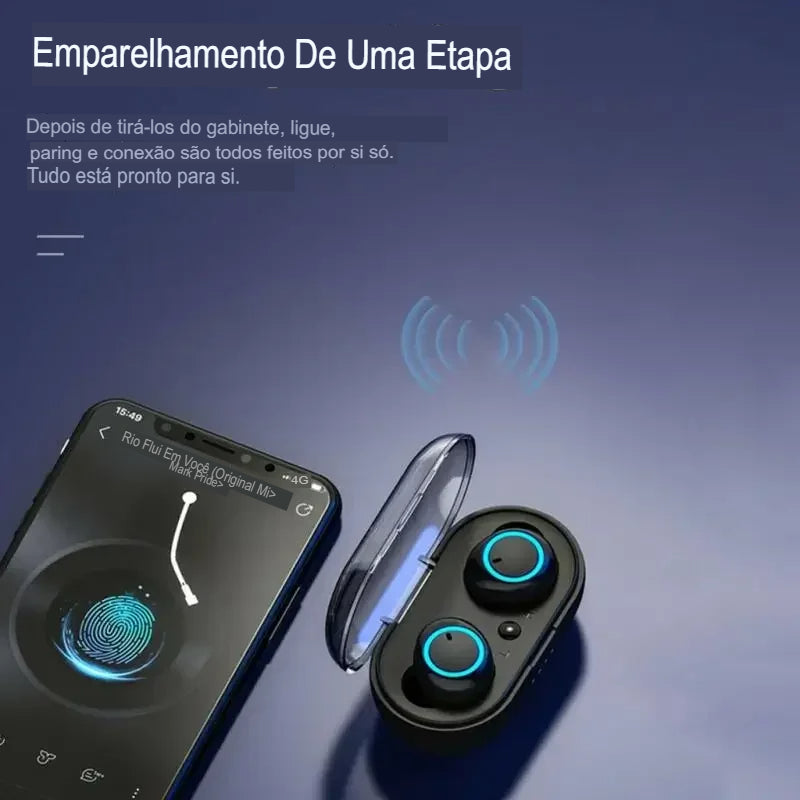 Fones de ouvido Bluetooth Y50 TWS sem fio