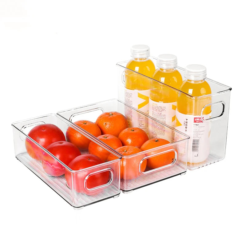 Refrigerator Storage Box  Organizer Fridge Stackable Design