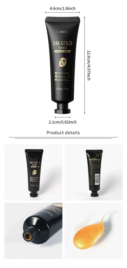 24K Gold Snail Collagen Peel-Off Mask