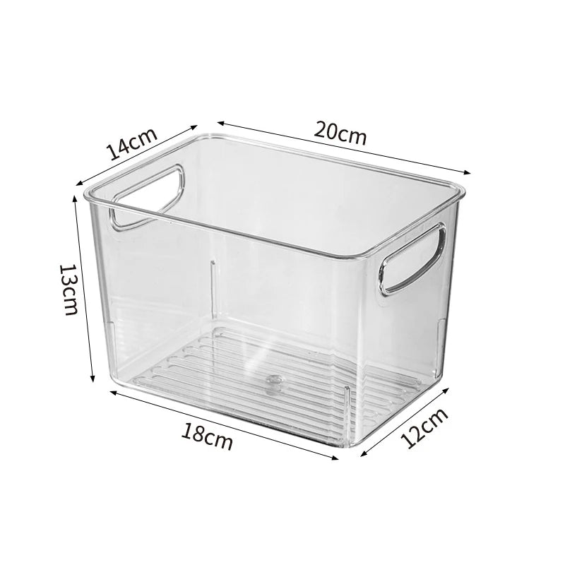 Refrigerator Storage Box  Organizer Fridge Stackable Design