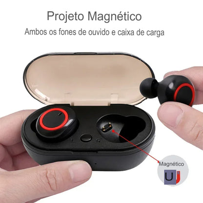 Fones de ouvido Bluetooth Y50 TWS sem fio