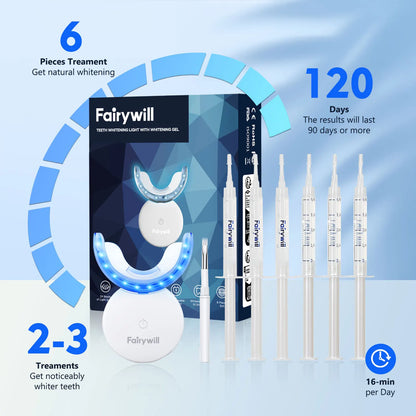 LED Teeth Whitening Kit with Whitening Gel