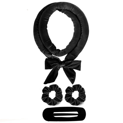 Heatless Curling Rod Headband with Satin Scrunchies