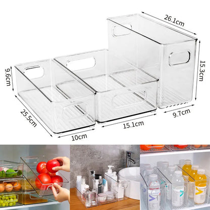 Refrigerator Storage Box  Organizer Fridge Stackable Design
