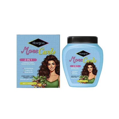 Frizz-free in minutes, conditioner for curly and dry hair.