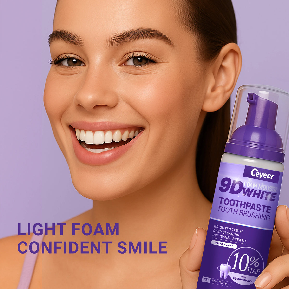 9D White Mousse Toothpaste