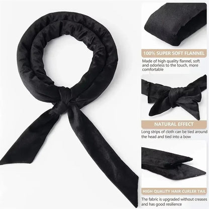 Heatless Curling Rod Headband with Satin Scrunchies