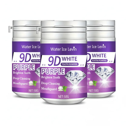 9D White Tooth Powder – Purple Brightening Teeth Whitening Formula
