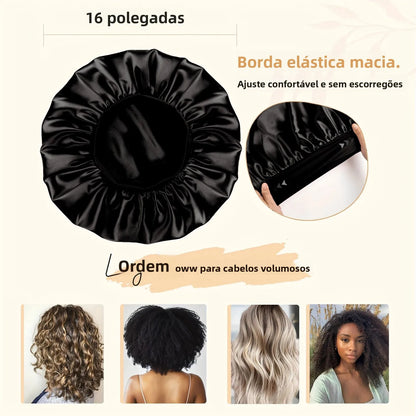 Heatless Hair Curler & Satin Sleeping Cap Set