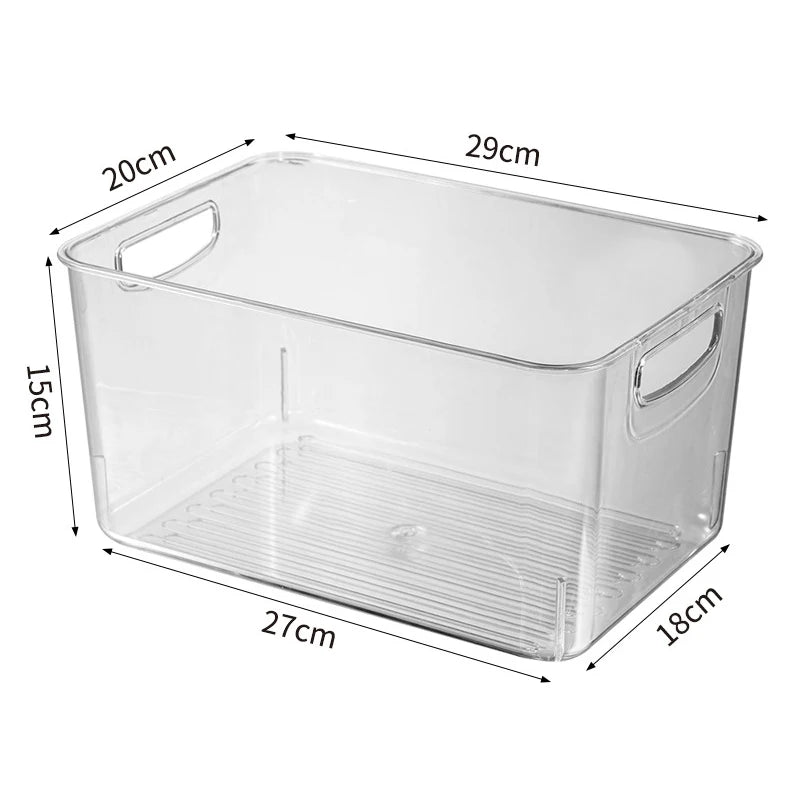 Refrigerator Storage Box  Organizer Fridge Stackable Design