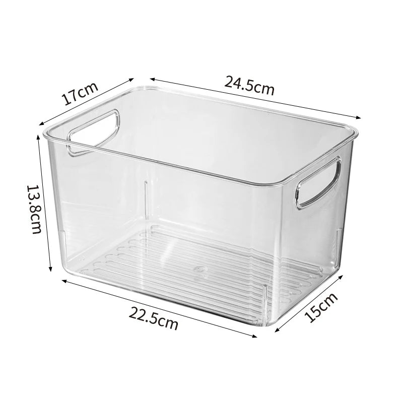 Refrigerator Storage Box  Organizer Fridge Stackable Design