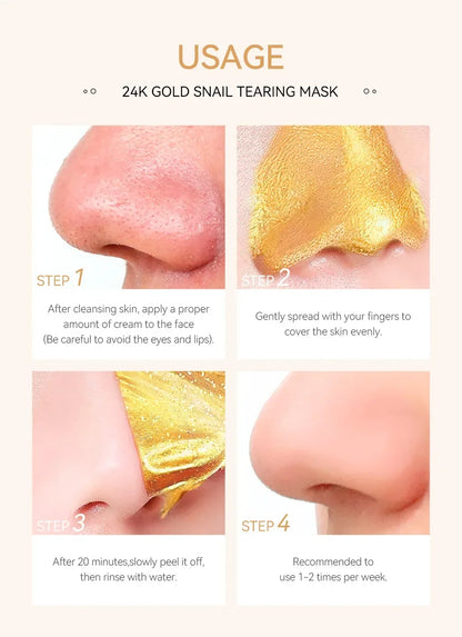 24K Gold Snail Collagen Peel-Off Mask