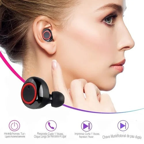 Fones de ouvido Bluetooth Y50 TWS sem fio